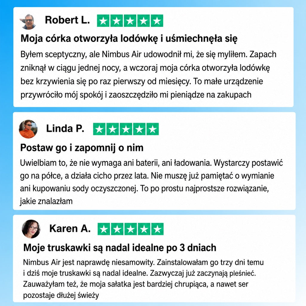 Nimbus Air™ — Neutralizator Zapachu do Lodówki