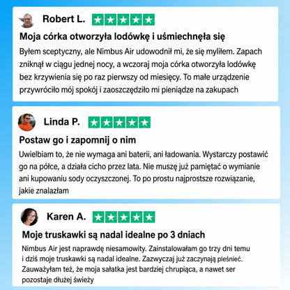 Nimbus Air™ — Neutralizator Zapachu do Lodówki